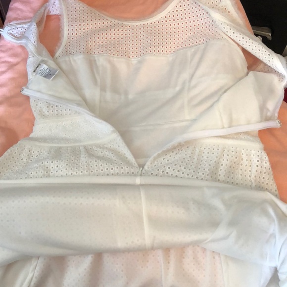Esley white eyelet dress, sz small - Picture 6 of 8